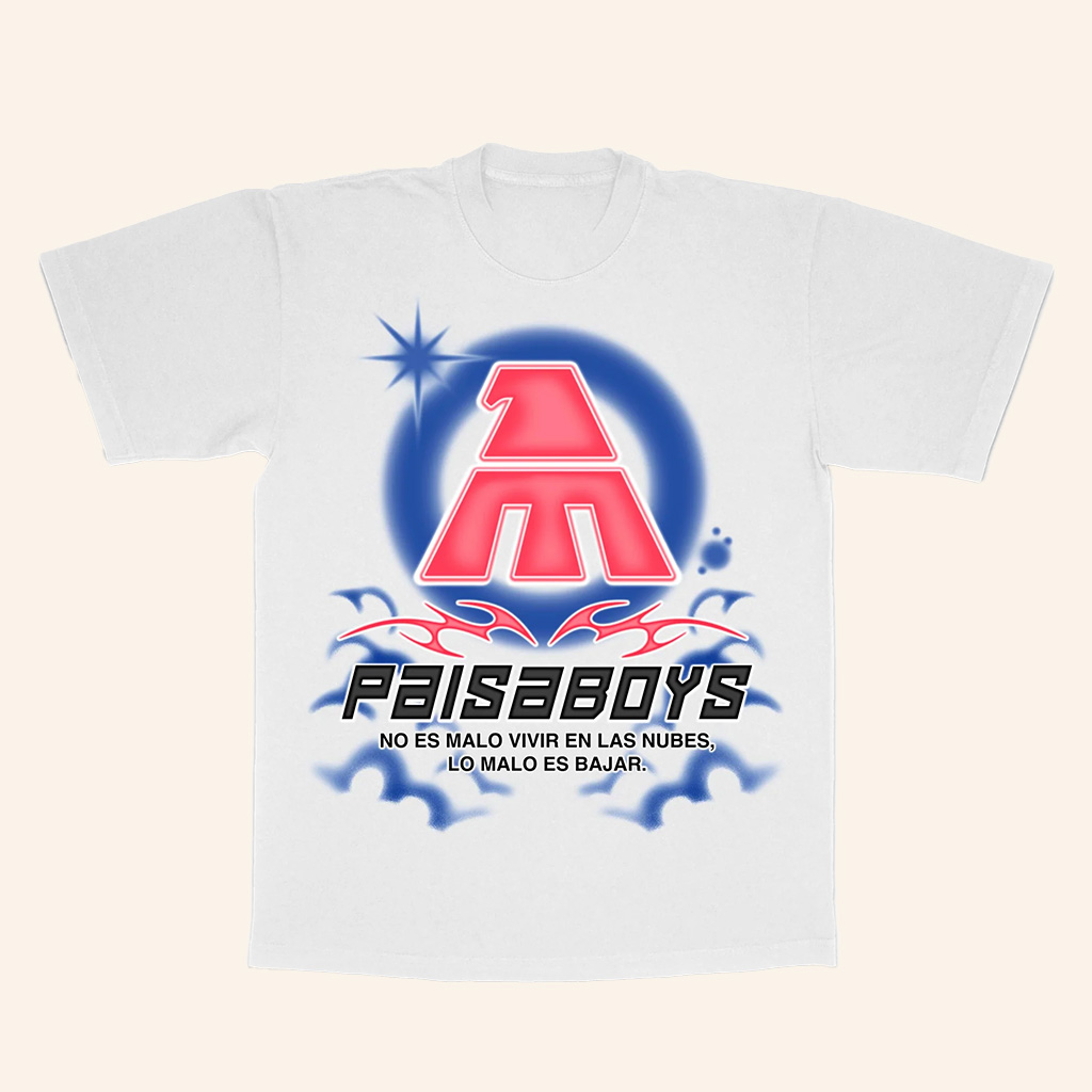 Paisaboys Merch Nubes White T-Shirt Unique Gifts Ideas For Brothers
