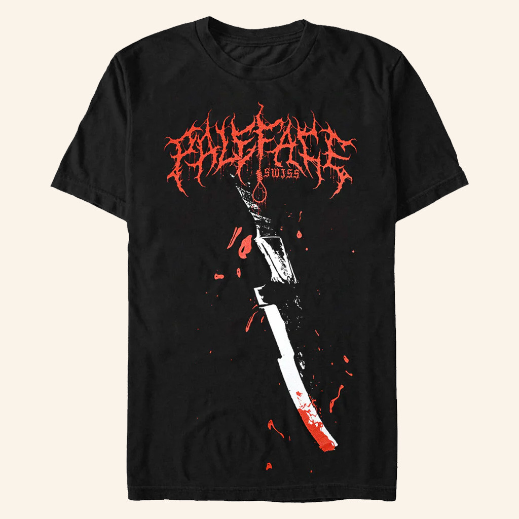 Paleface Swiss Merch Bloody Knife T-Shirt Gifts For Band Lovers
