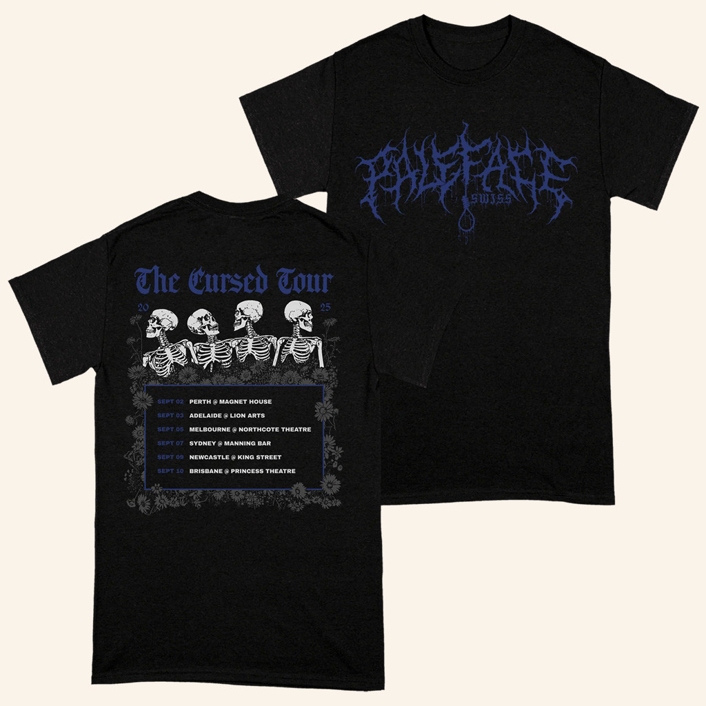 Paleface Swiss Merch The Cursed Tour T-Shirt Cool Gifts For Music Lovers
