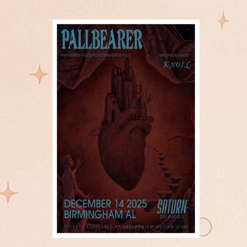 Pallbearer Merch Pallbearer Dec 14 2025 Saturn Birmingham AL Poster Wall Art Decor Fan Gifts
