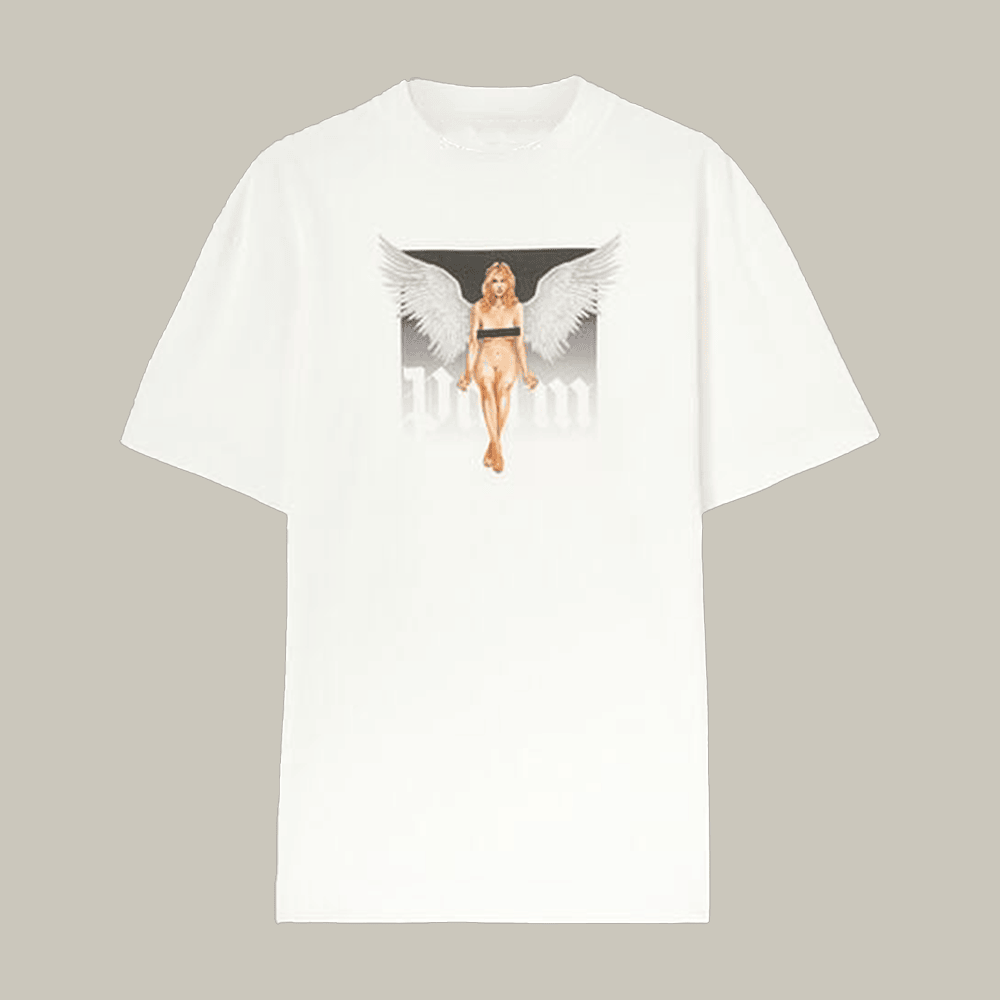 Palm Angels Crystal Pin Up T-Shirt Palm Angels Clothes Unique Gift For Girlfriend