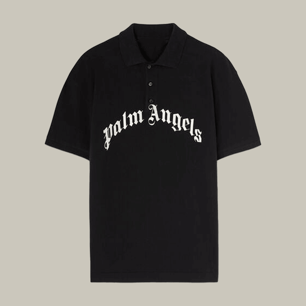 Palm Angels Curved Logo Polo Shirt Palm Angels Merch Best Present For Husband