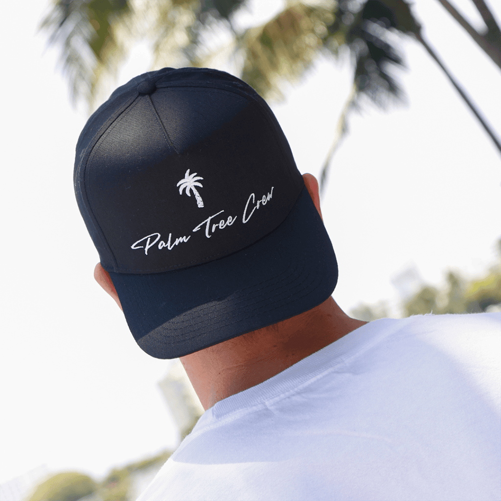 Palm Tree Crew Hat Summer Gift for Boyfriend Trendy Vacation Trucker Cap