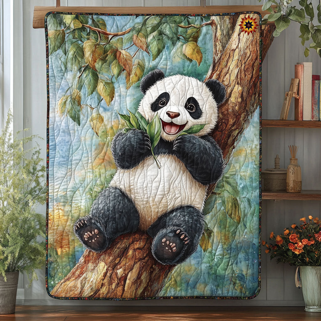 Panda Happy Holiday Xmas Quilt Blanket Christmas Gifts For Women