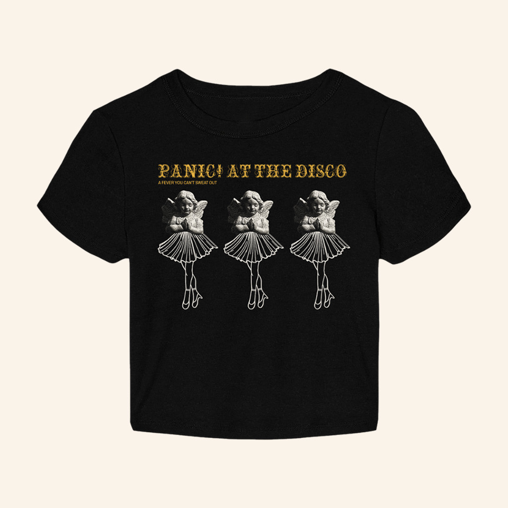 Panic At The Disco Merch Angel Ballerina Cropped T-Shirt Christmas Gifts For Music Lovers