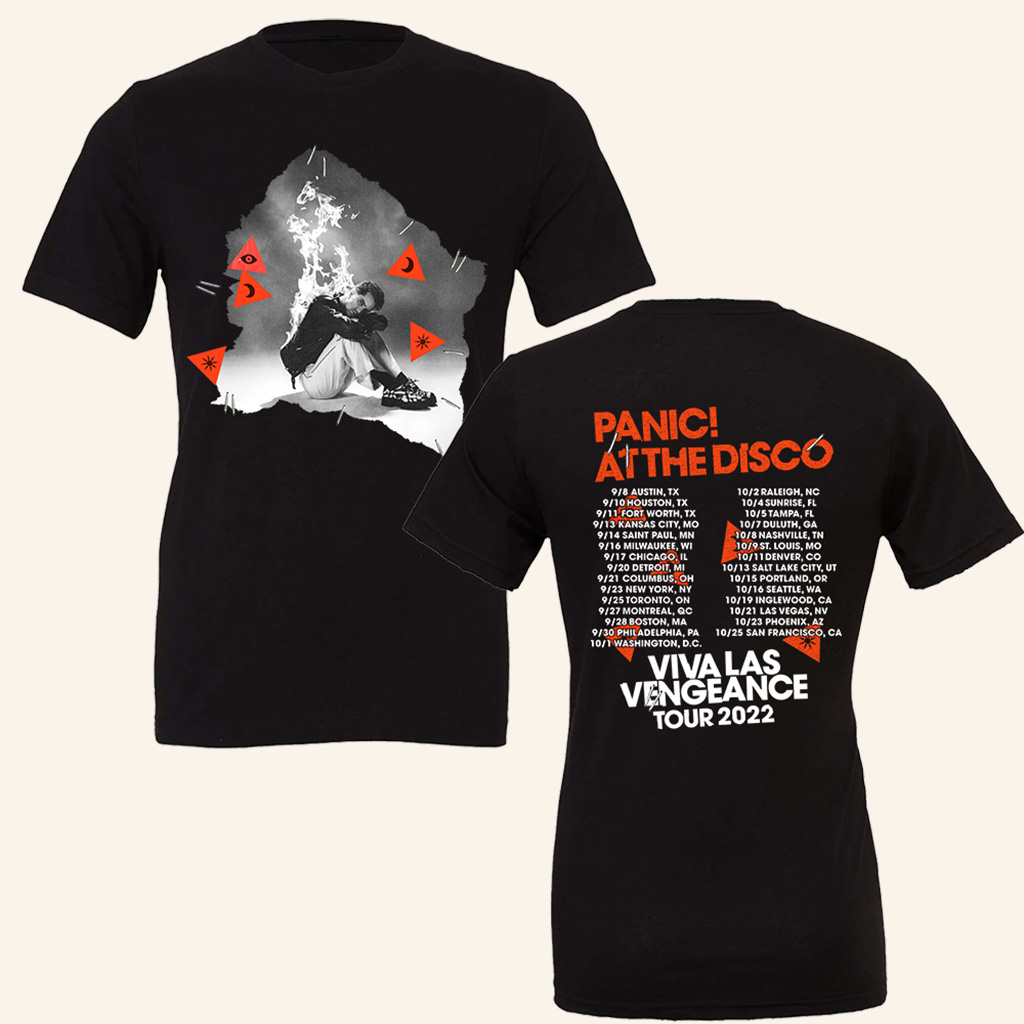 Panic At The Disco Merch At The Disco Viva Las Vengeance Tour 2022 T-Shirt Fans Gifts Panic At The Disco Merch At The Disco Viva Las Vengeance Tour 2022 T-Shirt Fans Gifts