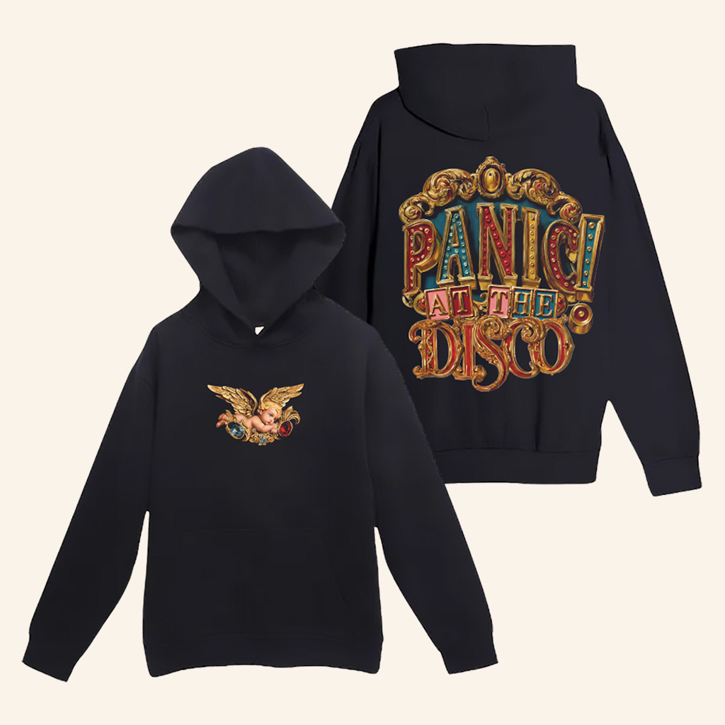 Panic At The Disco Merch Baroque Angel Hoodie Christmas Gifts For Music Lovers Panic At The Disco Merch Baroque Angel Hoodie Christmas Gifts For Music Lovers