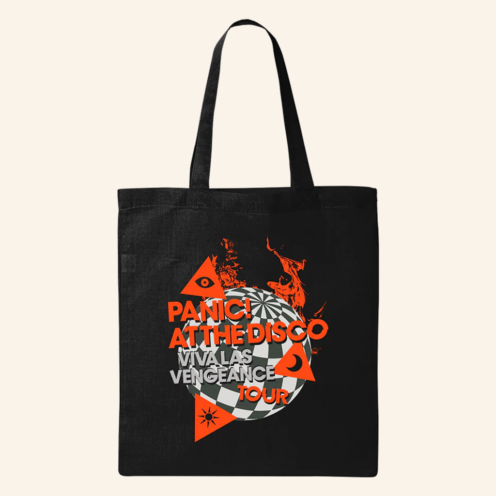 Panic At The Disco Merch Checker Disco Tote Viva Las Vengeance Tour Tote Bag Gifts For Her