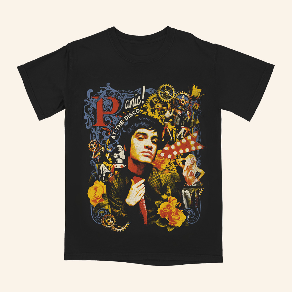Panic At The Disco Merch Collage Photo T-Shirt Birthday Gift Ideas For Husband Panic At The Disco Merch Collage Photo T-Shirt Birthday Gift Ideas For Husband