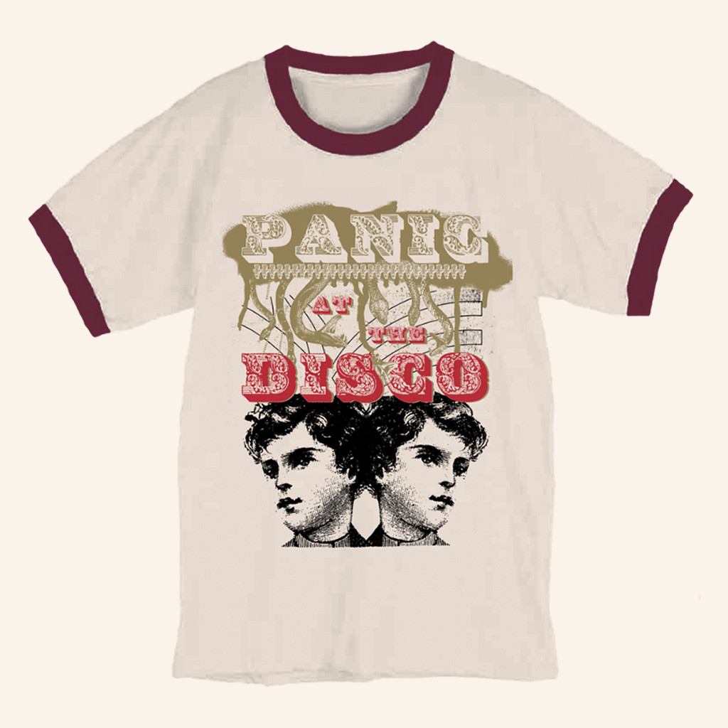Panic At The Disco Merch Faces Ringer T-Shirt Gifts For Music Enthusiasts Panic At The Disco Merch Faces Ringer T-Shirt Gifts For Music Enthusiasts