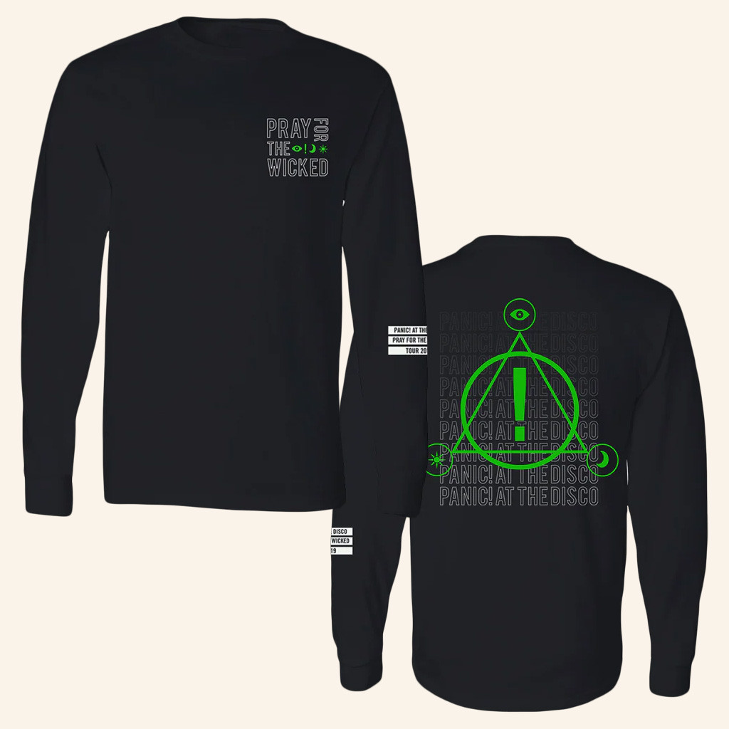 Panic At The Disco Merch Fade Long Sleeve T-Shirt Music Related Gifts For Guys