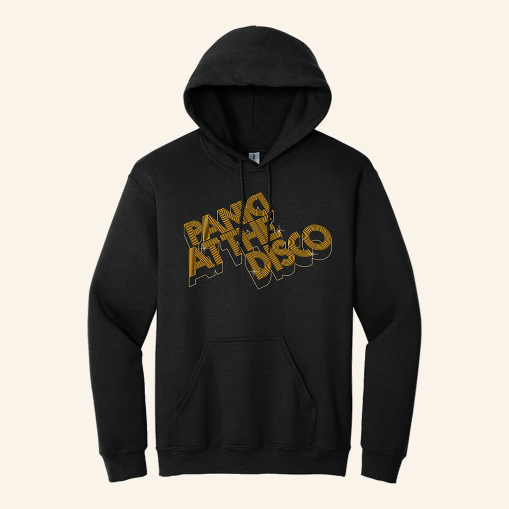 Panic At The Disco Merch Gold Logo Hoodie Christmas Gift Ideas For Him Panic At The Disco Merch Gold Logo Hoodie Christmas Gift Ideas For Him