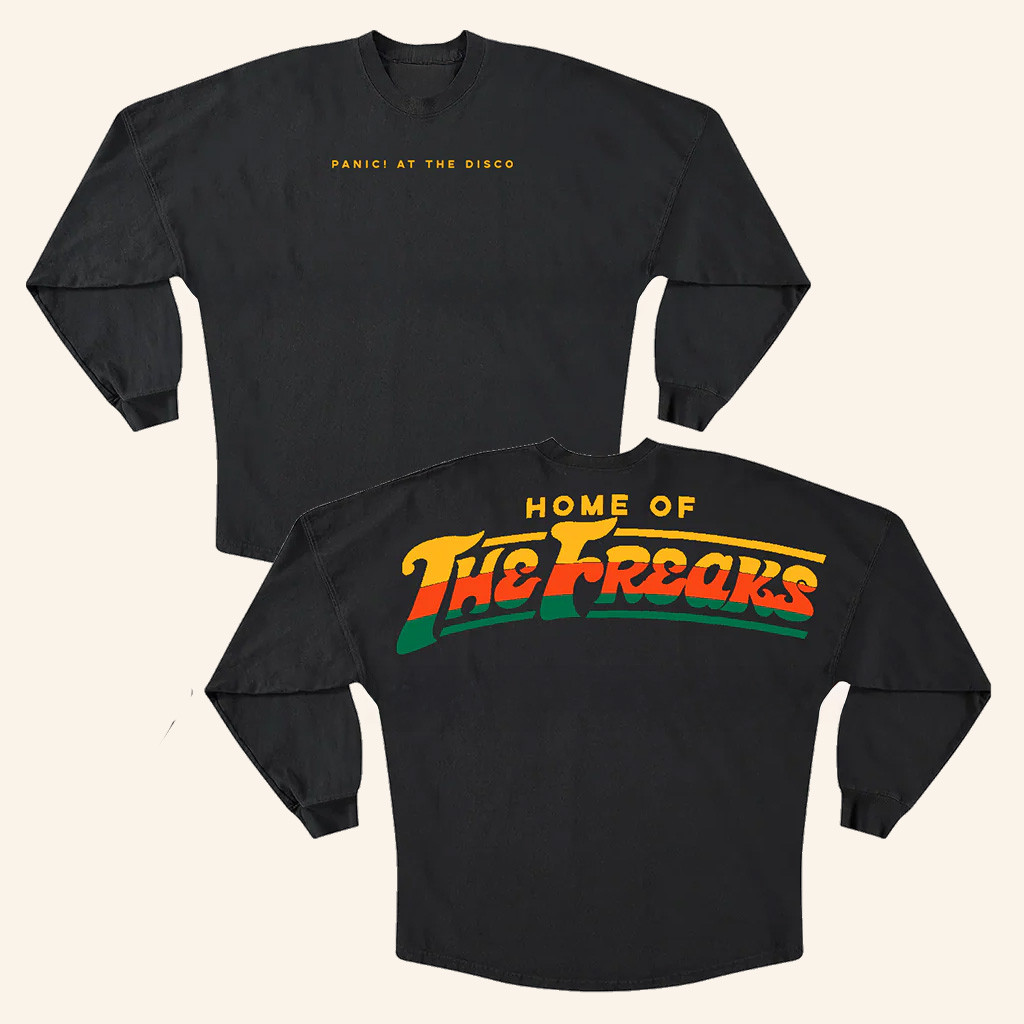 Panic At The Disco Merch Home Of The Freaks Spirit Long Sleeve T-Shirt Gifts For Fans Panic At The Disco Merch Home Of The Freaks Spirit Long Sleeve T-Shirt Gifts For Fans