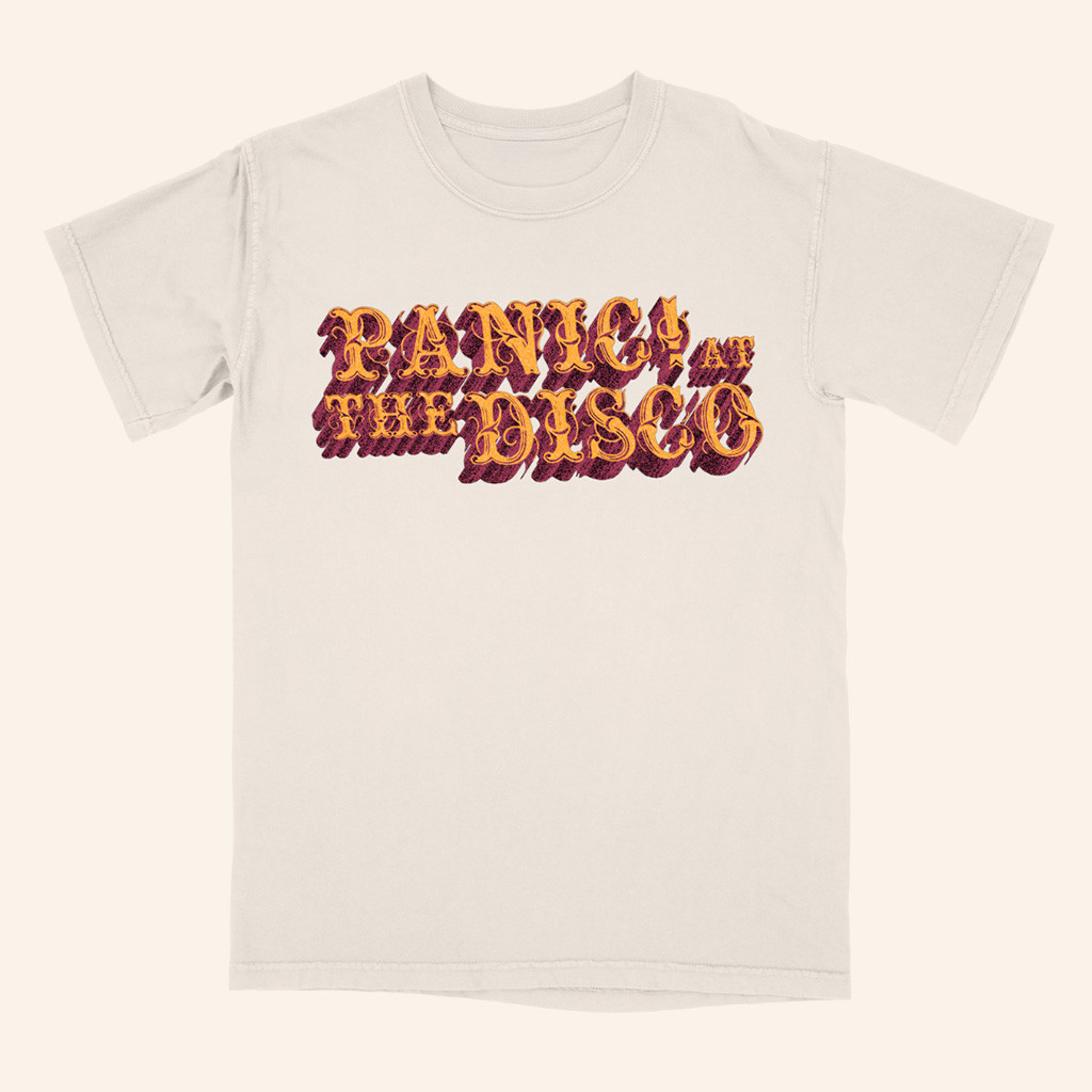 Panic At The Disco Merch Ivory Logo T-Shirt Christmas Gift Ideas For Dad Panic At The Disco Merch Ivory Logo T-Shirt Christmas Gift Ideas For Dad