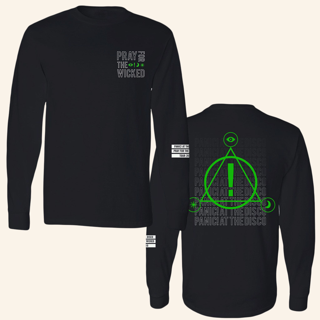 Panic At The Disco Merch Pray For The Wicked Long Sleeve T-Shirt Birthday Gifts For Fans