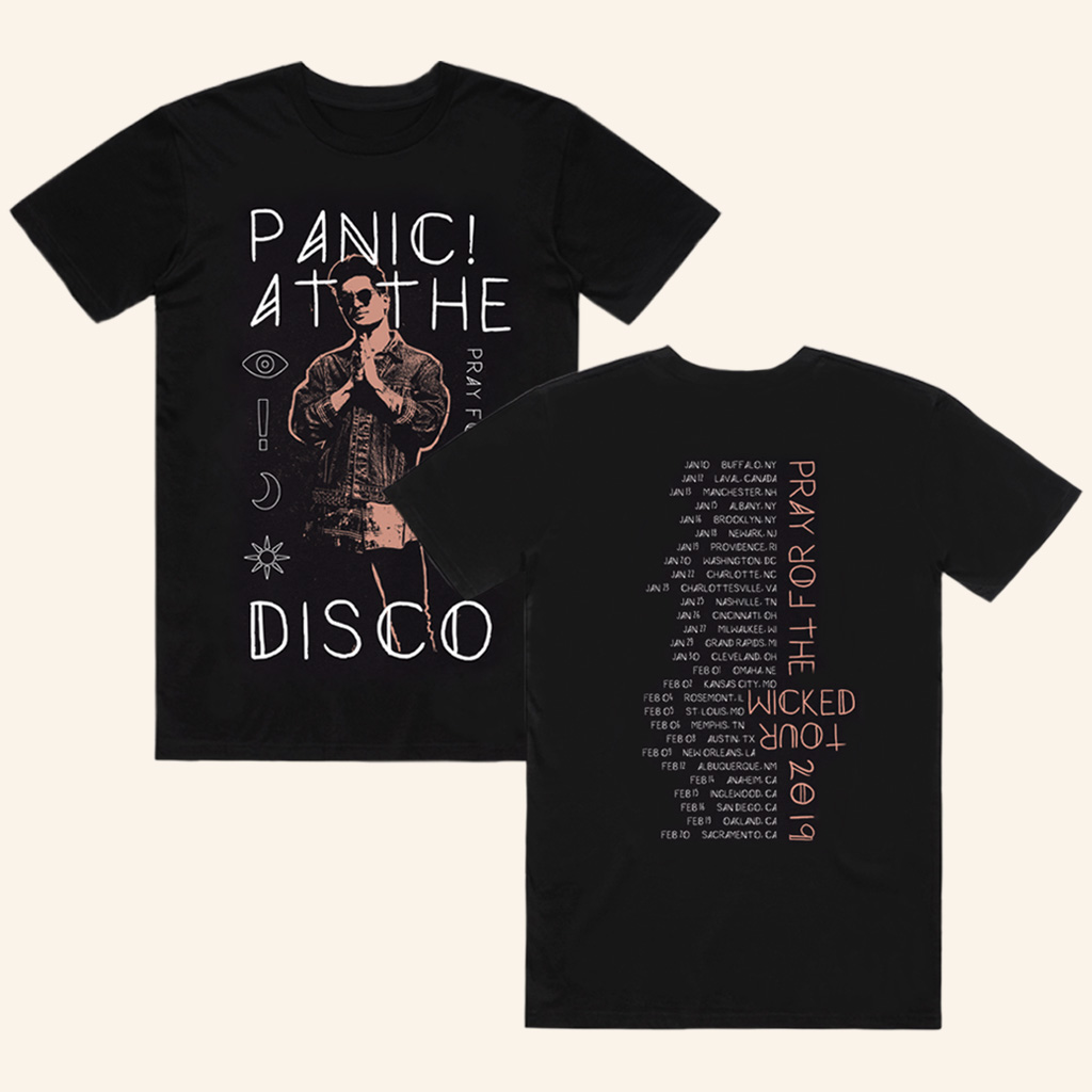 Panic At The Disco Merch Pray For The Wicked Tour 2019 T-Shirt Christmas Gifts For Pop Fans Panic At The Disco Merch Pray For The Wicked Tour 2019 T-Shirt Christmas Gifts For Pop Fans