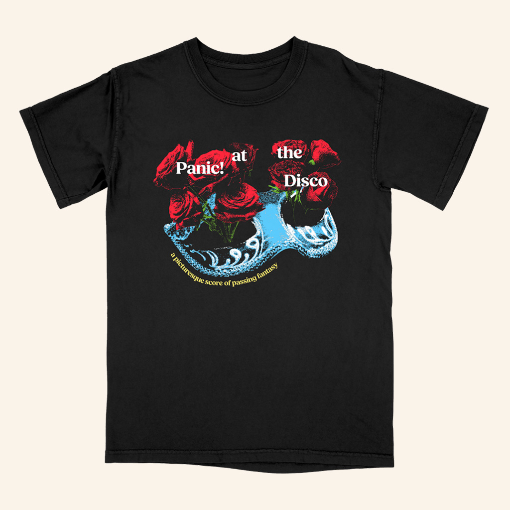Panic At The Disco Merch Rose Mask T-Shirt Birthday Gift Ideas For Wife Panic At The Disco Merch Rose Mask T-Shirt Birthday Gift Ideas For Wife
