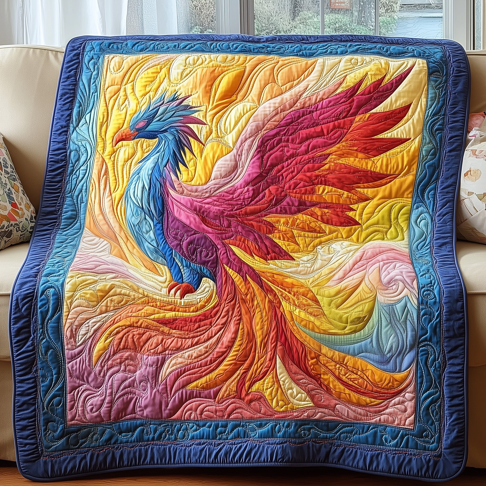 Pansexual Pride Phoenix Quilted Blanket Merchandise Throw BlanketGraduation Ideas For Daughter