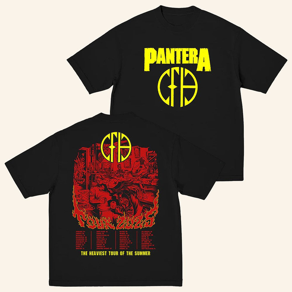 Pantera CFH 2025 Tour Merch T-Shirt Heavy Metal Merch Best Gift For Fans