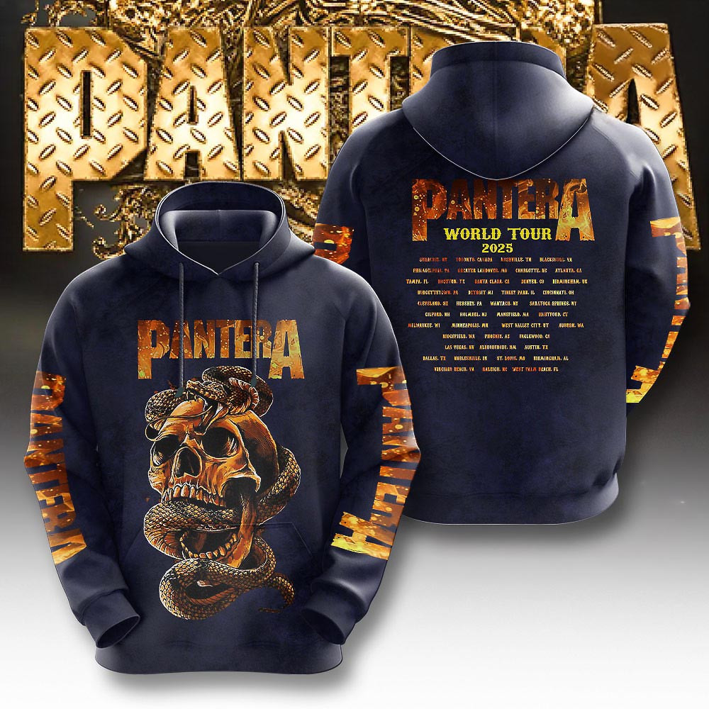 Pantera Hoodie World Tour 2025 Hoodie Gifts For Fans