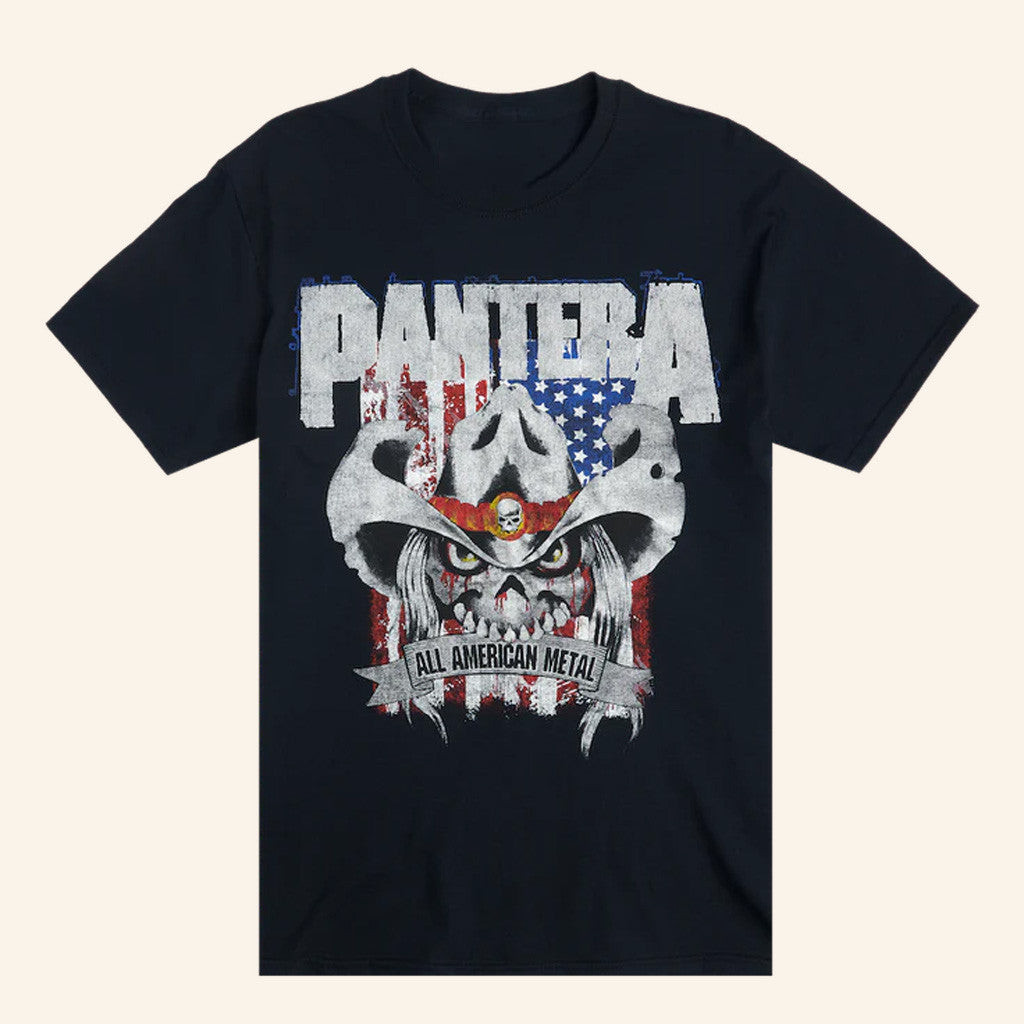 Pantera Merch All American Cowboy T-Shirt Gifts For Him Pantera Merch All American Cowboy T-Shirt Gifts For Him