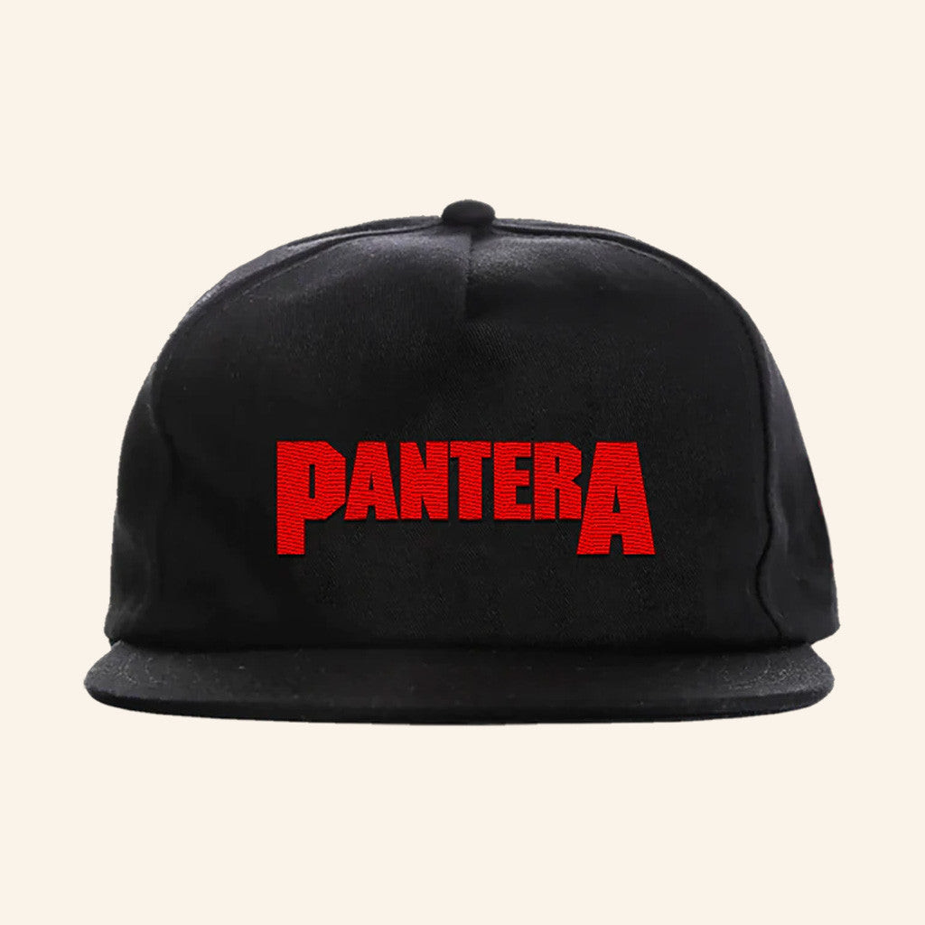 Pantera Merch Embroidered Red Pantera Logo Snapback Hat Gifts For Dad Pantera Merch Embroidered Red Pantera Logo Snapback Hat Gifts For Dad