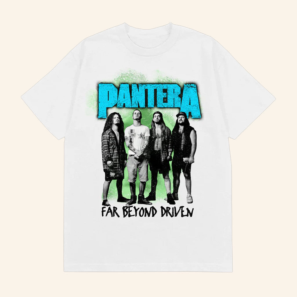 Pantera Merch Far Beyond Driven White T-Shirt Gifts For Dudes