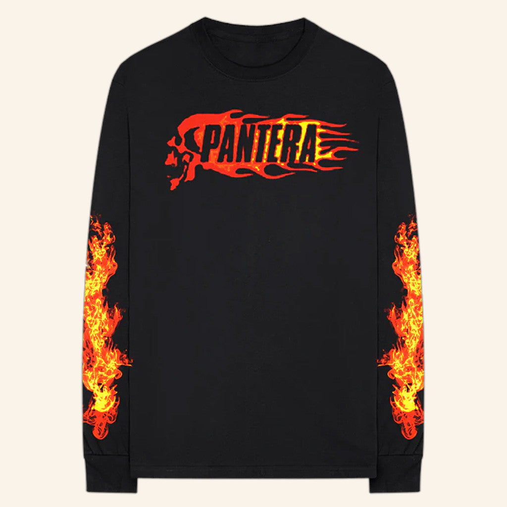 Pantera Merch Flame Skull Long Sleeve T-Shirt Gifts For Dudes Pantera Merch Flame Skull Long Sleeve T-Shirt Gifts For Dudes