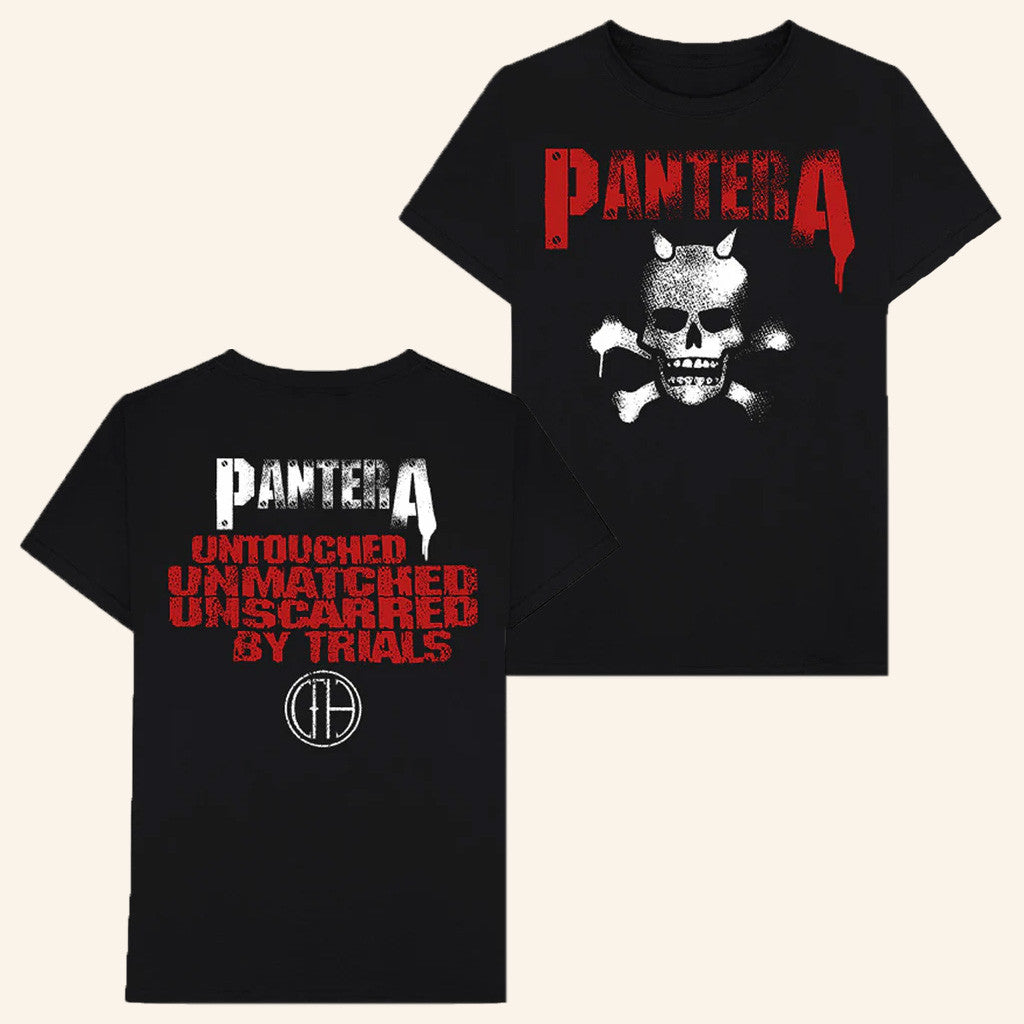 Pantera Merch Horned Skull Stencil T-Shirt Presents For Boyfriend Pantera Merch Horned Skull Stencil T-Shirt Presents For Boyfriend