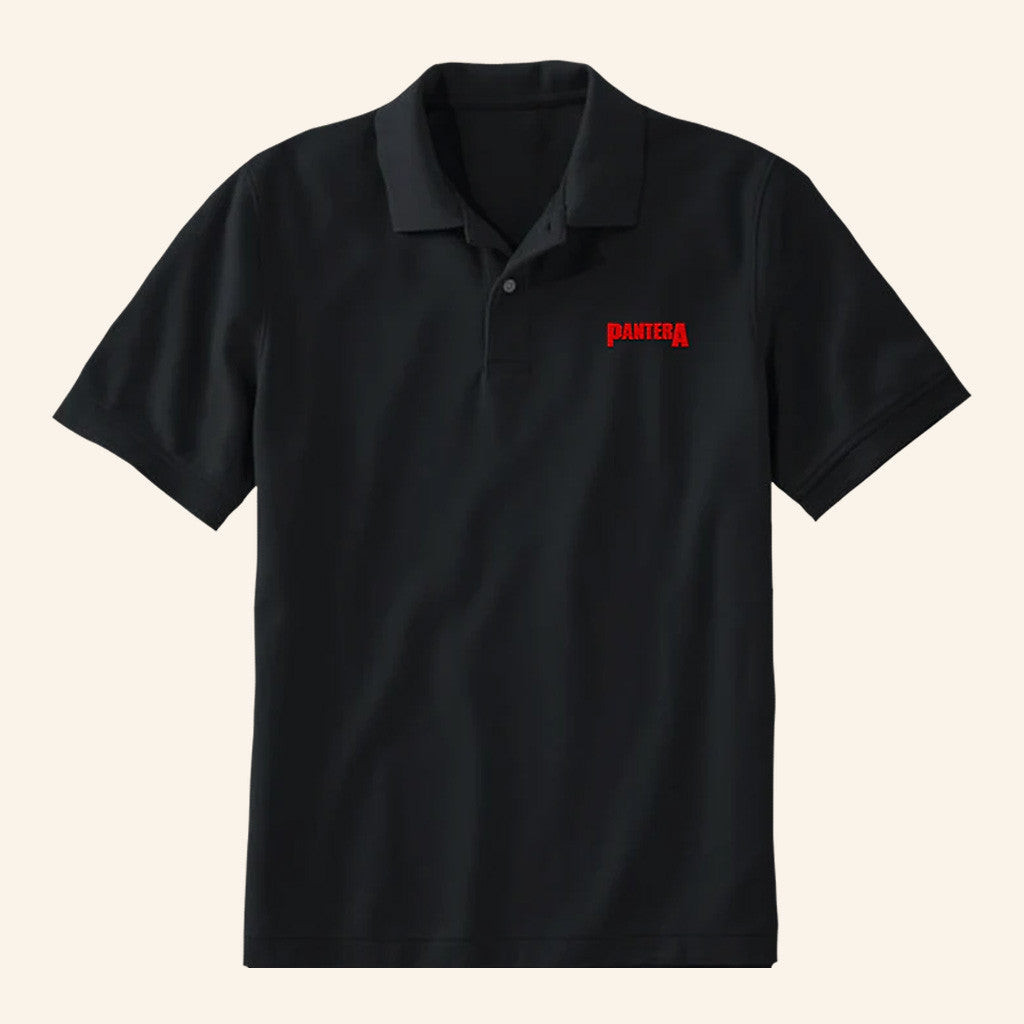 Pantera Merch Red Pantera Logo Polo Shirt Gifts For Dad Pantera Merch Red Pantera Logo Polo Shirt Gifts For Dad