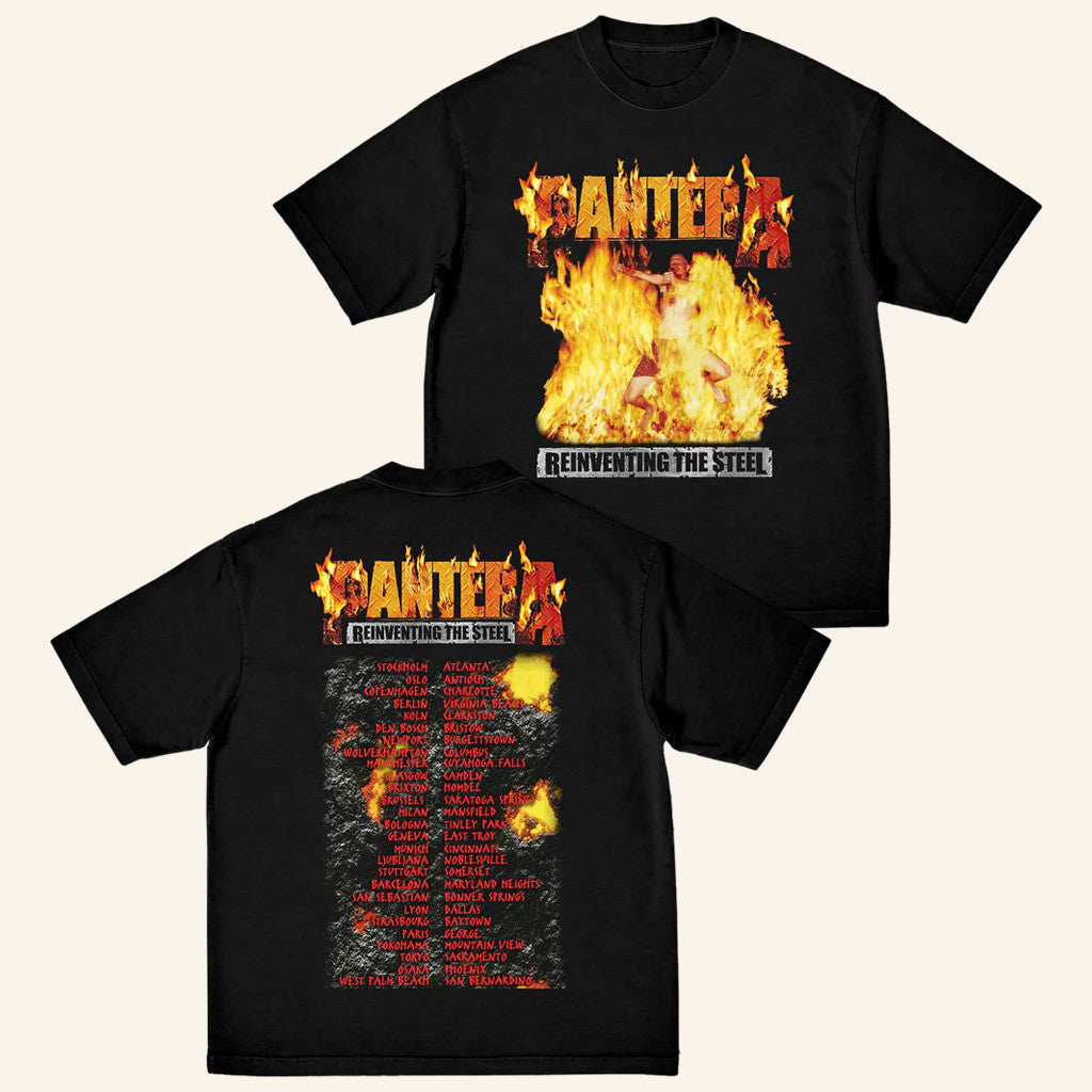 Pantera Merch Reinventing The Steel Tour T-Shirt Best Gifts For Husband
