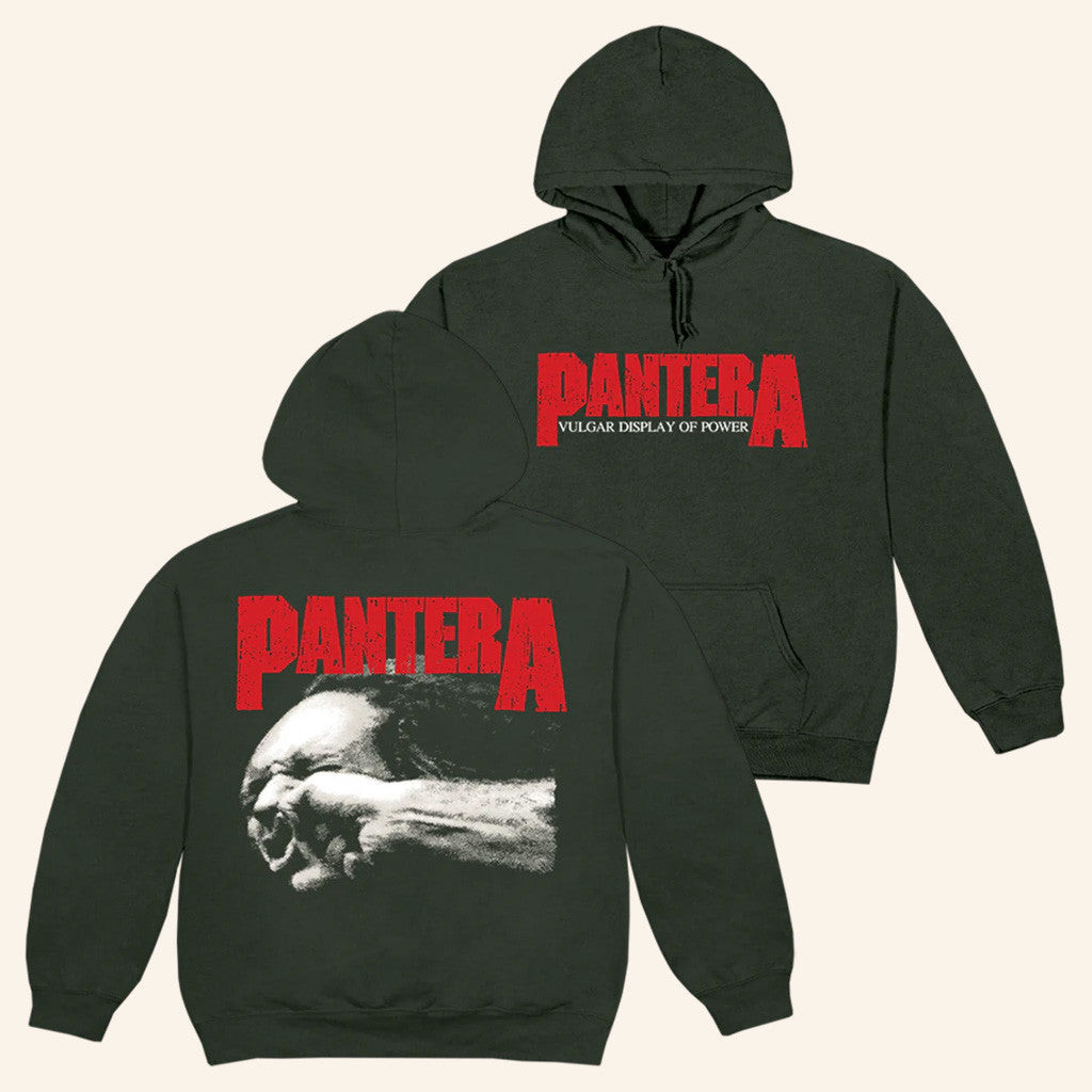 Pantera Merch Vulgar Display Of Power Forest Green Hoodie Gifts For Dudes Pantera Merch Vulgar Display Of Power Forest Green Hoodie Gifts For Dudes