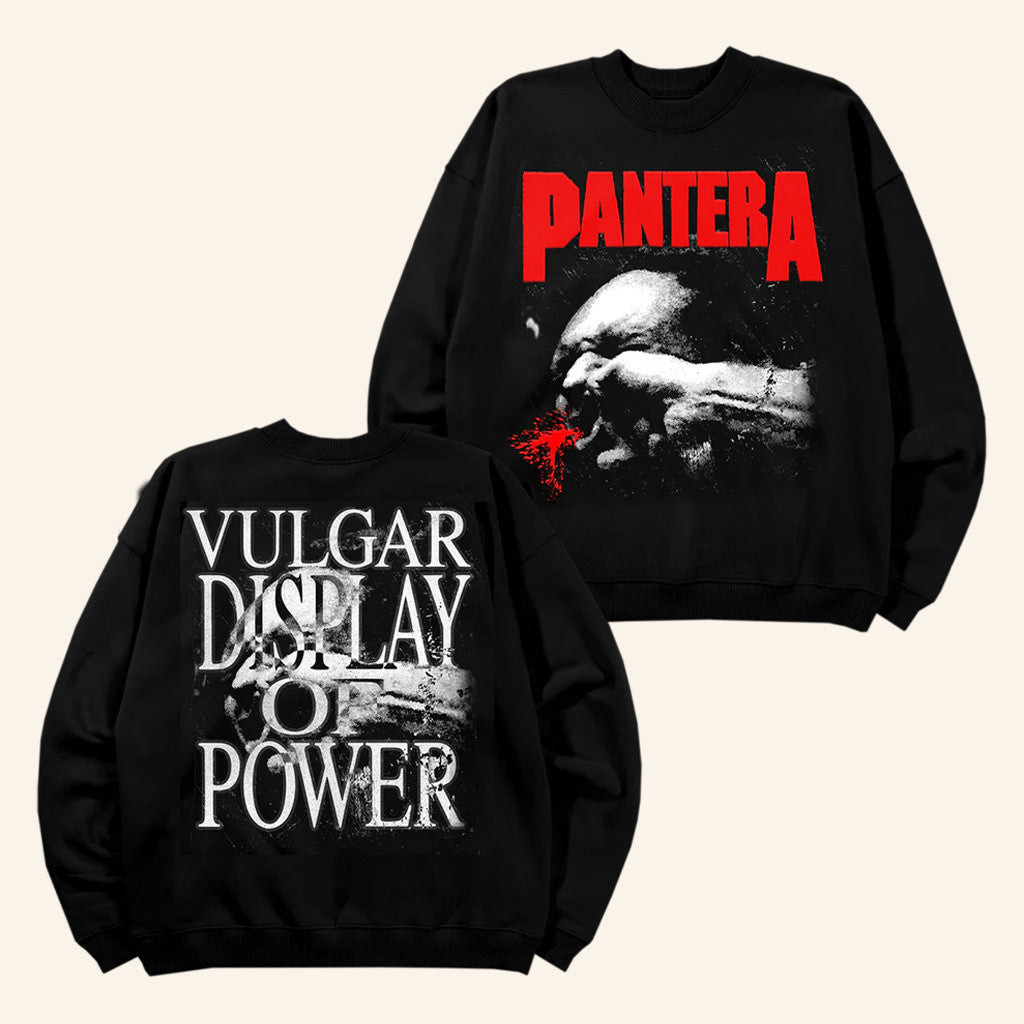 Pantera Merch Vulgar Display Of Power Sweatshirt Gift Ideas For Friends Pantera Merch Vulgar Display Of Power Sweatshirt Gift Ideas For Friends