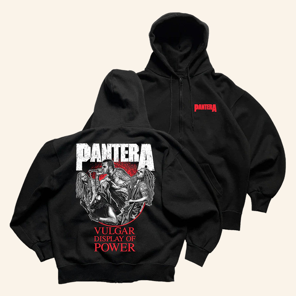 Pantera Merch Vulgar Display Of Power Zip Hoodie Gift Ideas For Brother Pantera Merch Vulgar Display Of Power Zip Hoodie Gift Ideas For Brother