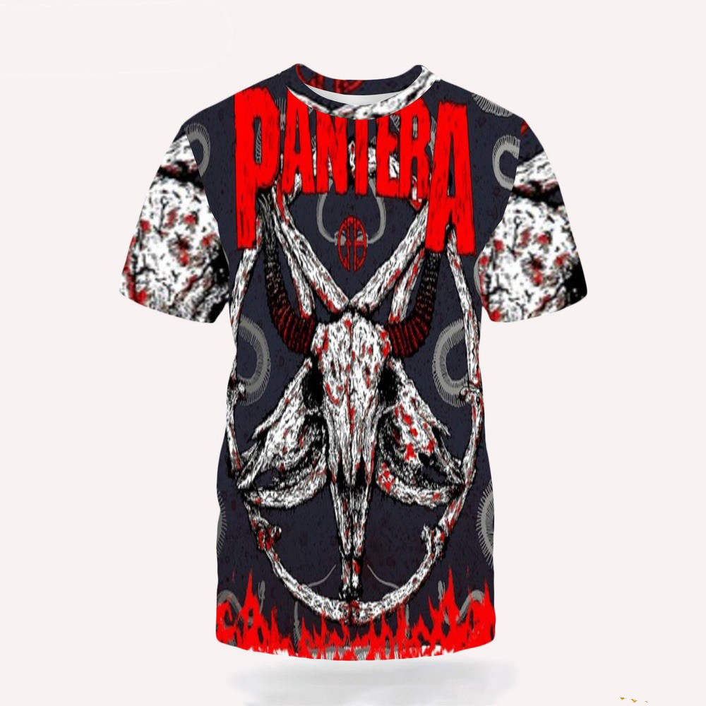 Pantera Poster For Grand Rapids 3D T-Shirt Gifts For Music Lovers