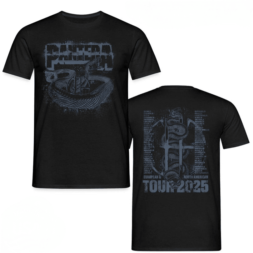 Pantera Snake CFH Europe And North American 2025 Tour T-Shirt