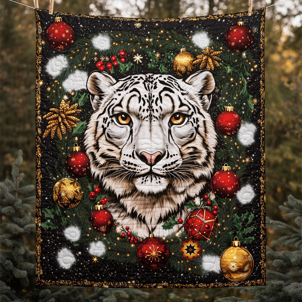 Panther Christmas Holiday Xmas Quilt Blanket Christmas Gift Ideas For Her