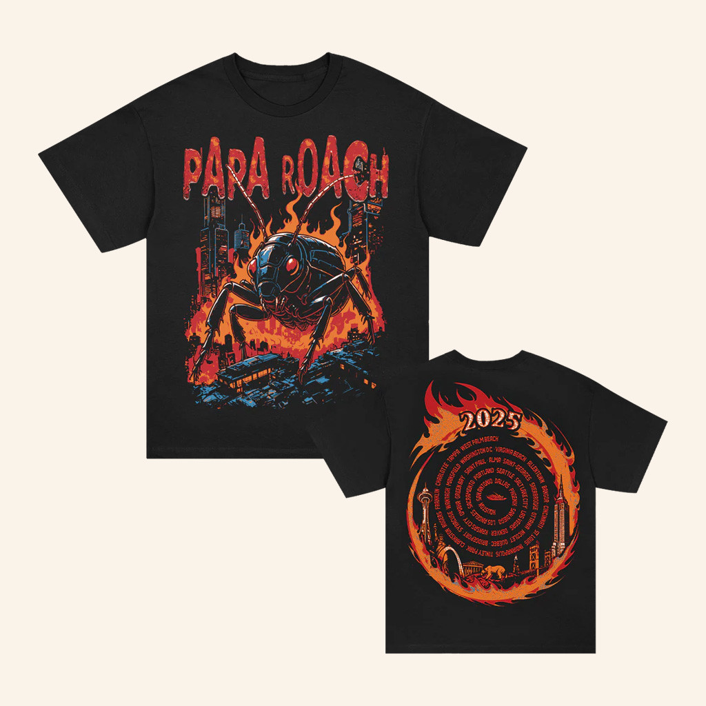 Papa Roach Merch Roachzilla 2025 North American Tour Shirt Gift Ideas For Music Lovers Papa Roach Merch Roachzilla 2025 North American Tour Shirt Gift Ideas For Music Lovers