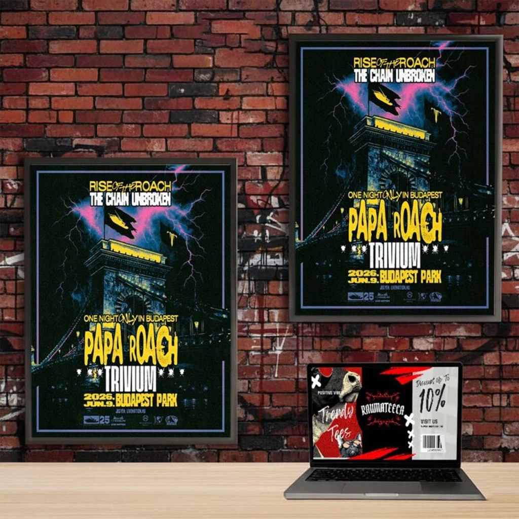 Papa Roach Poster Show One Night Only In Budapest On June 9 2026 Poster Home Wall Decor Papa Roach Poster Show One Night Only In Budapest On June 9 2026 Poster Home Wall Decor
