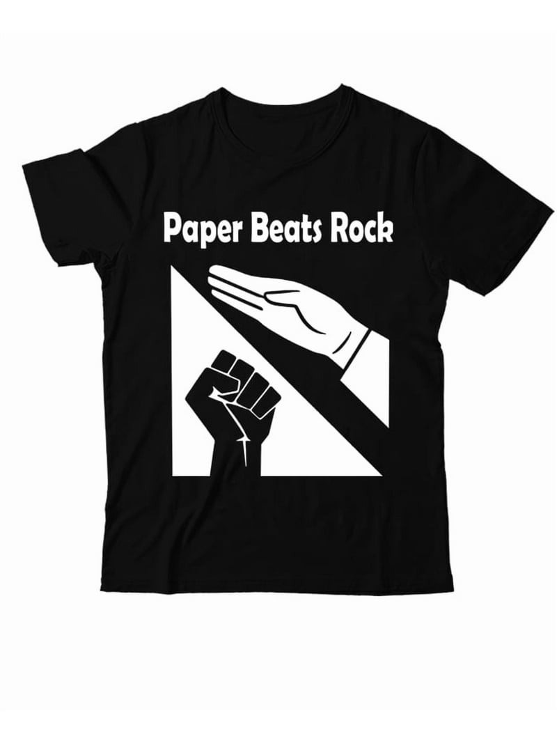 Paper Beats Rock Shirt Funny Rock T-Shirt Merch For Friends