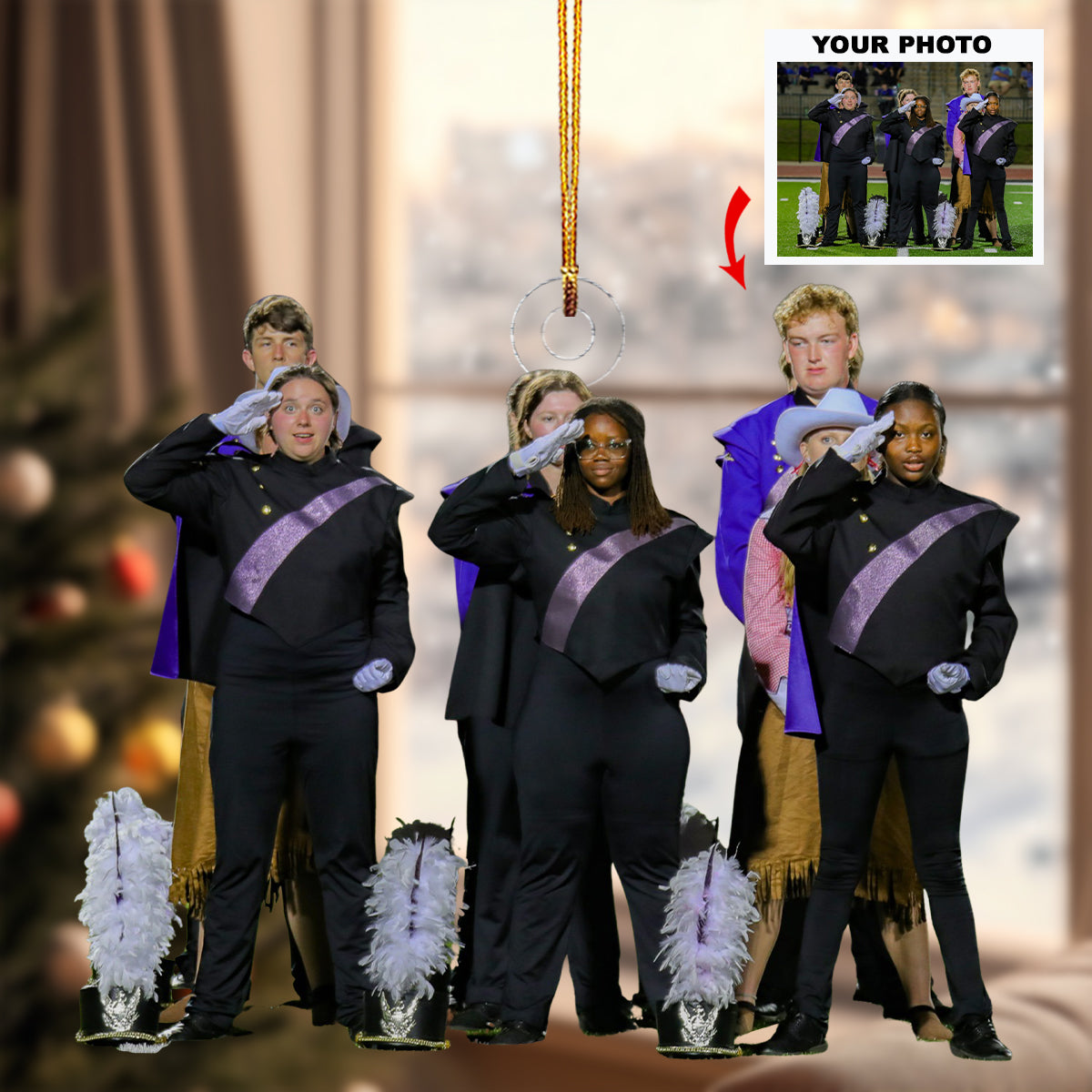 Parade Of Sound Personalized Photo Mica Ornament Christmas Gift For Marching Band members