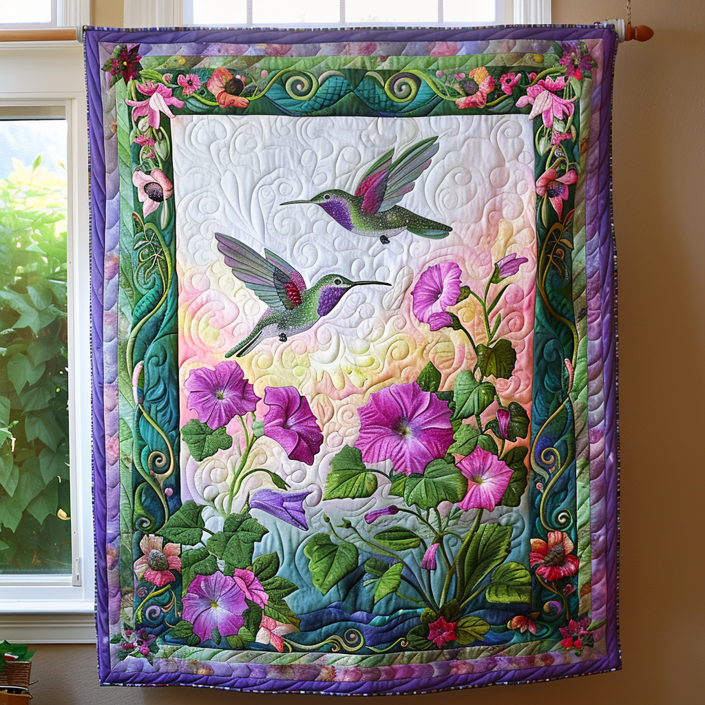 Paradise Flight Quilted Blanket Gift Ideas For Bird Lovers