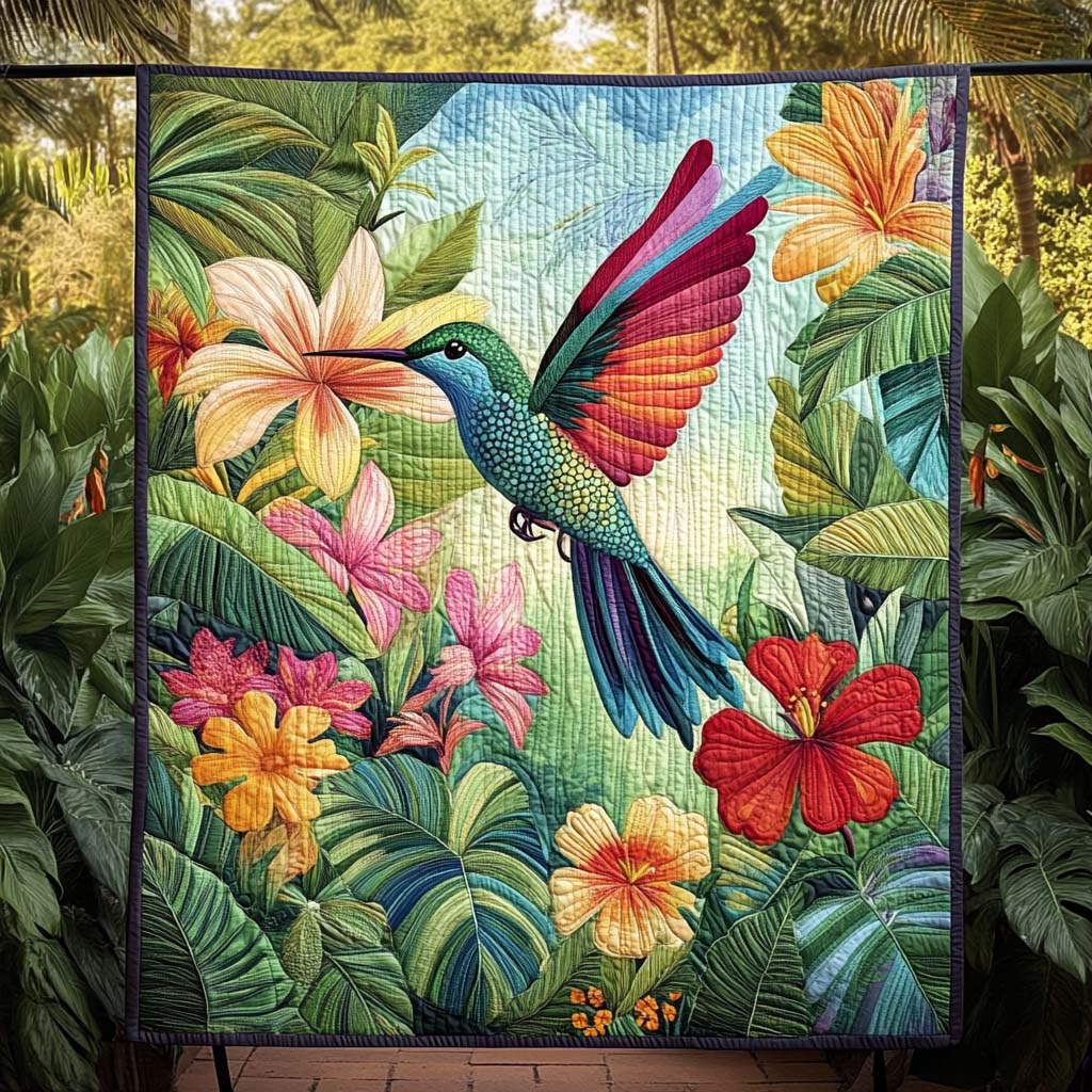 Paradise Flight Quilted Blanket Gift Ideas For Bird Lovers