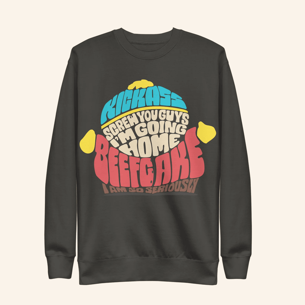 Paramount Merch South Park Cartman Sayings Crewneck Sweatshirt Gifts For Dad