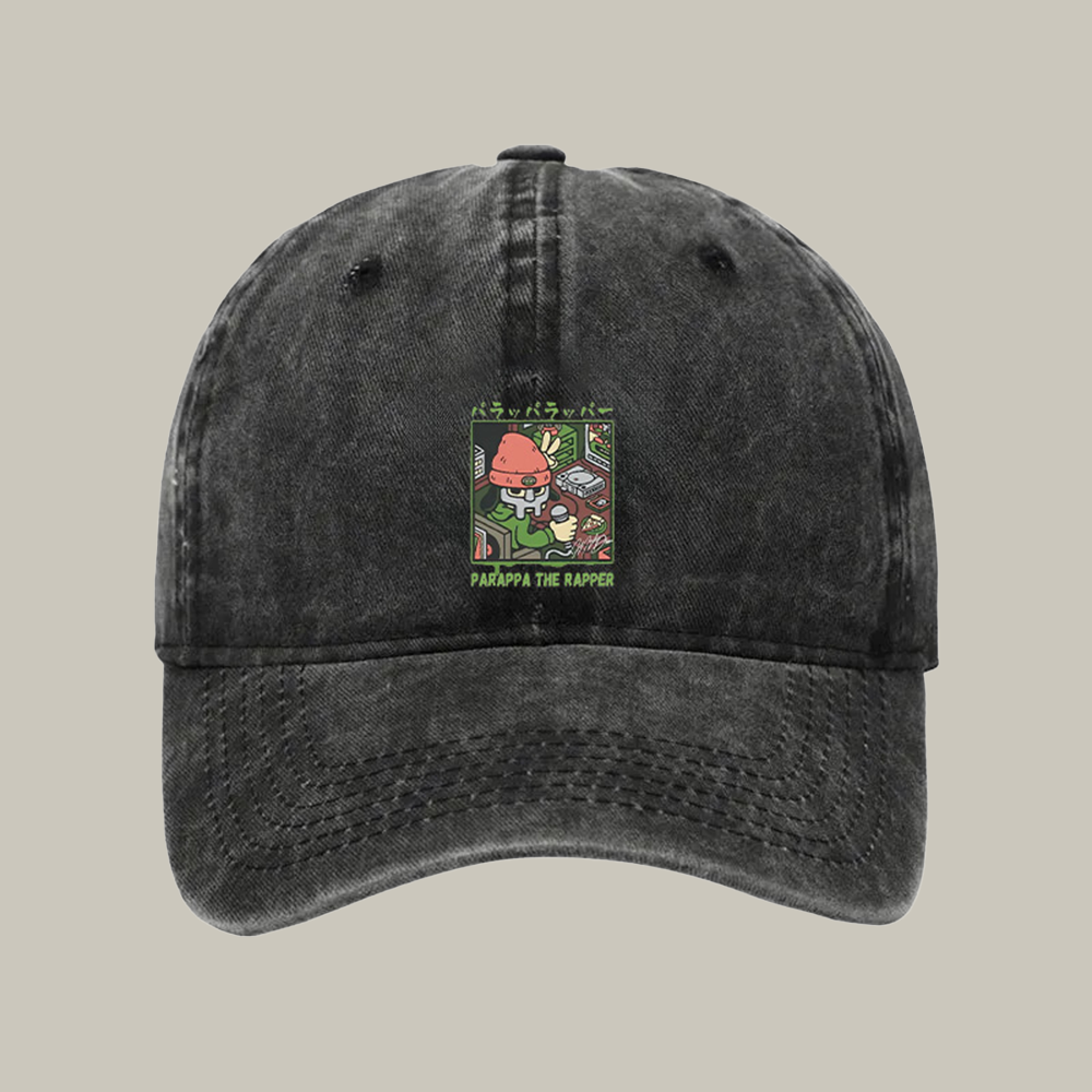 Parappa The Rapper Mf Doom Washed Cap Cool Ball Cap Xmas Gifts For Brother