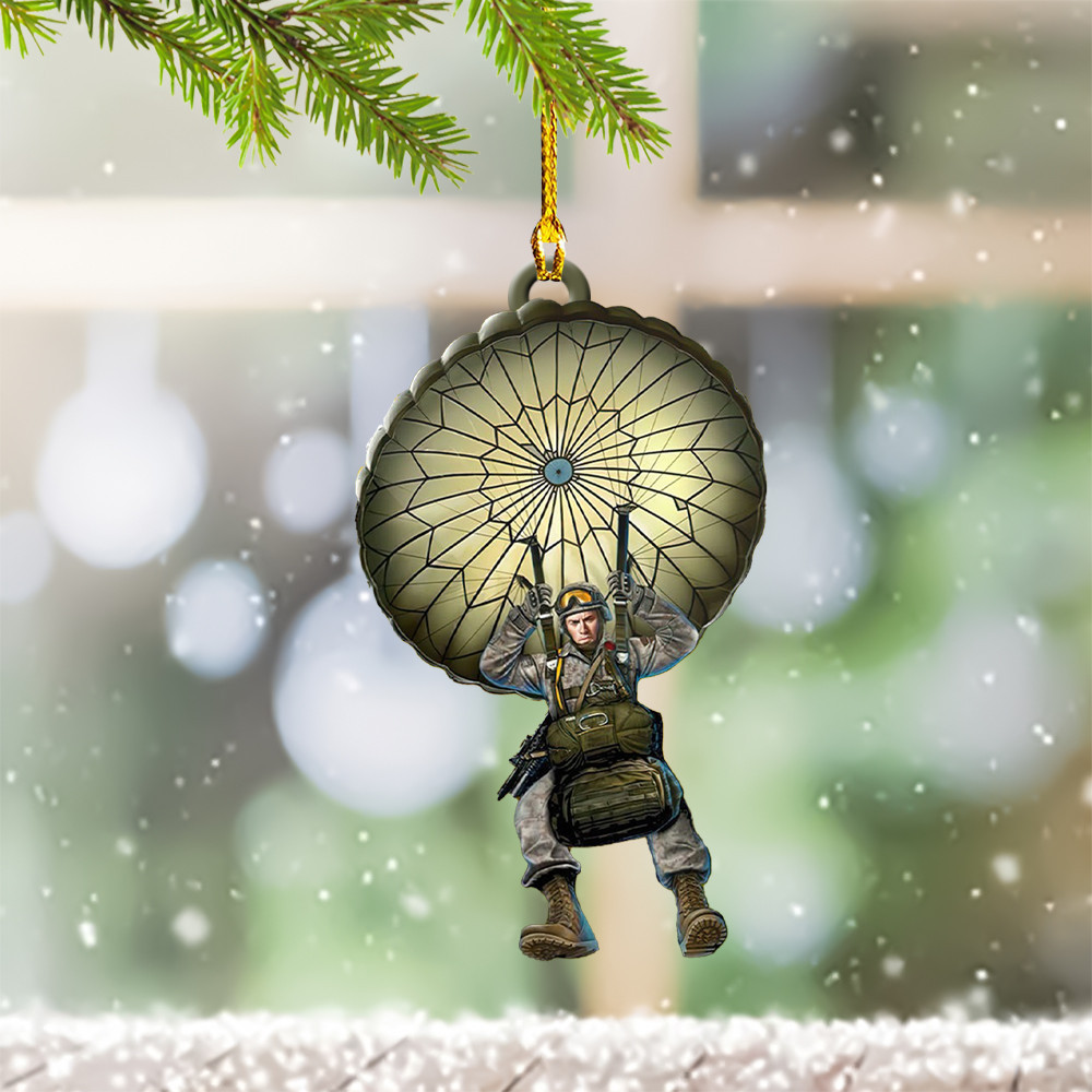 Paratrooper Christmas Ornament Army Paratrooper Gifts Veterans Day Christmas Ideas