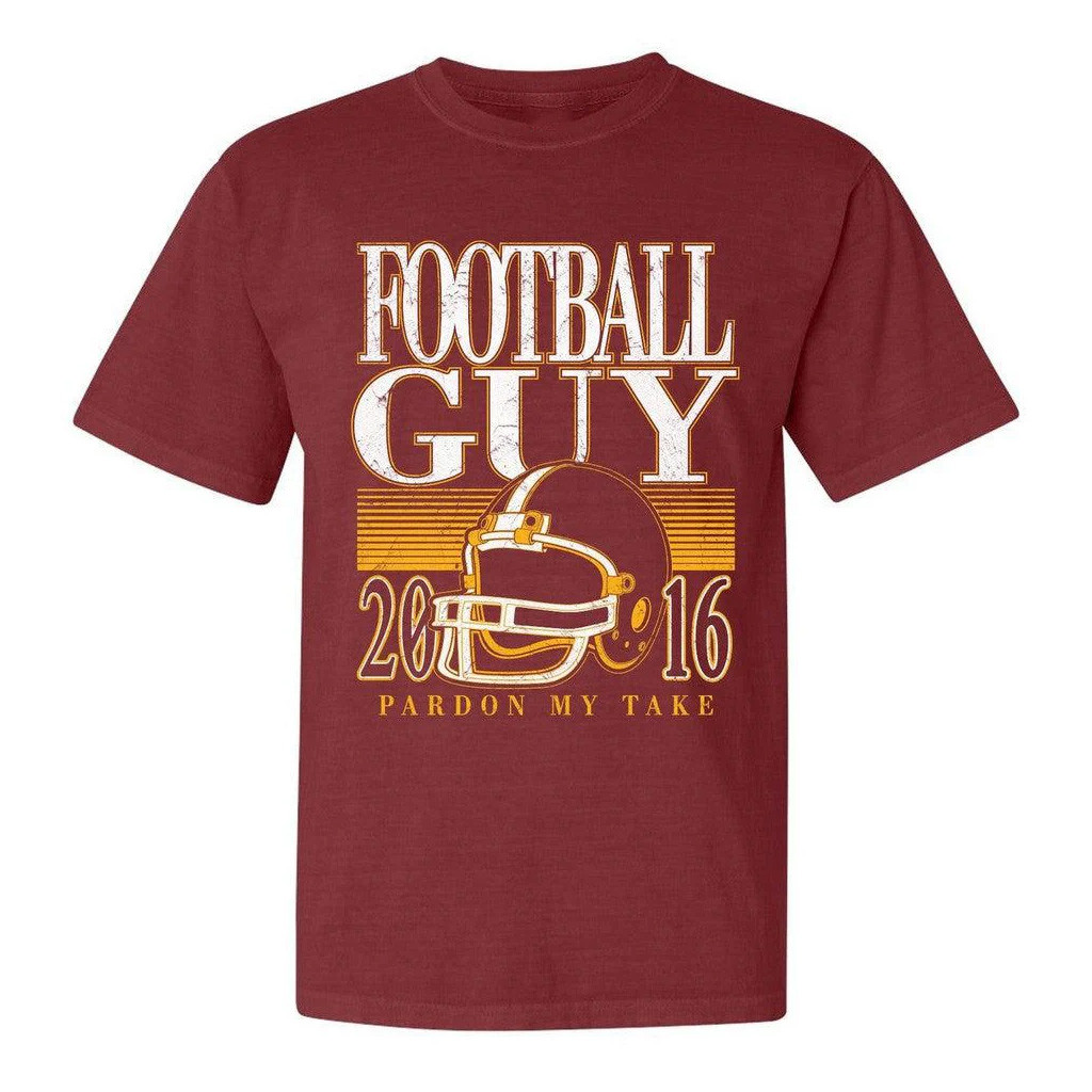 Pardon My Take Merch Football Guy Helmet T-Shirt Presents For Football Lovers