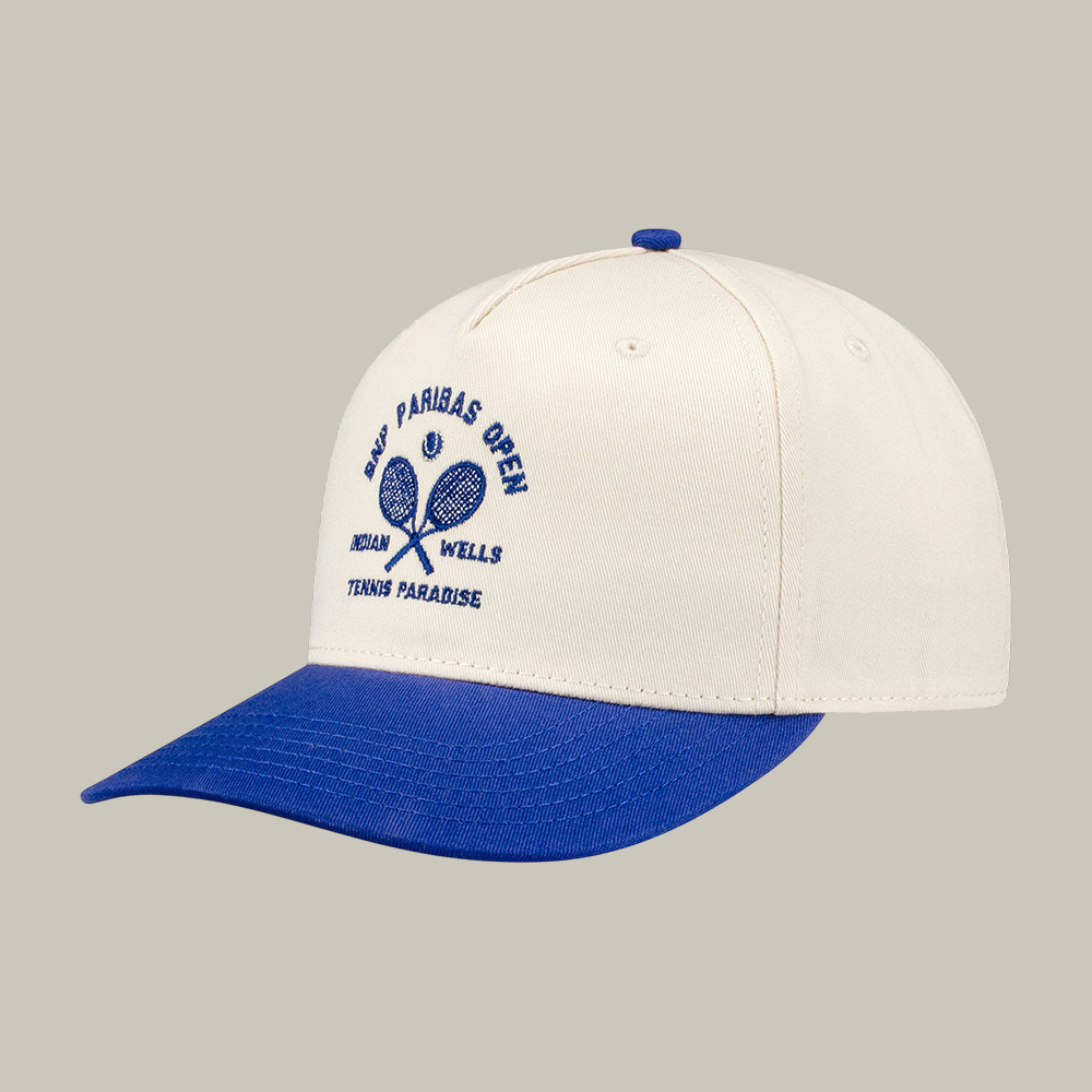 Paribas Open Retro Two Tone Racket Hat 2026 BNP Paribas Open Merch Best Gift For Tennis Lover