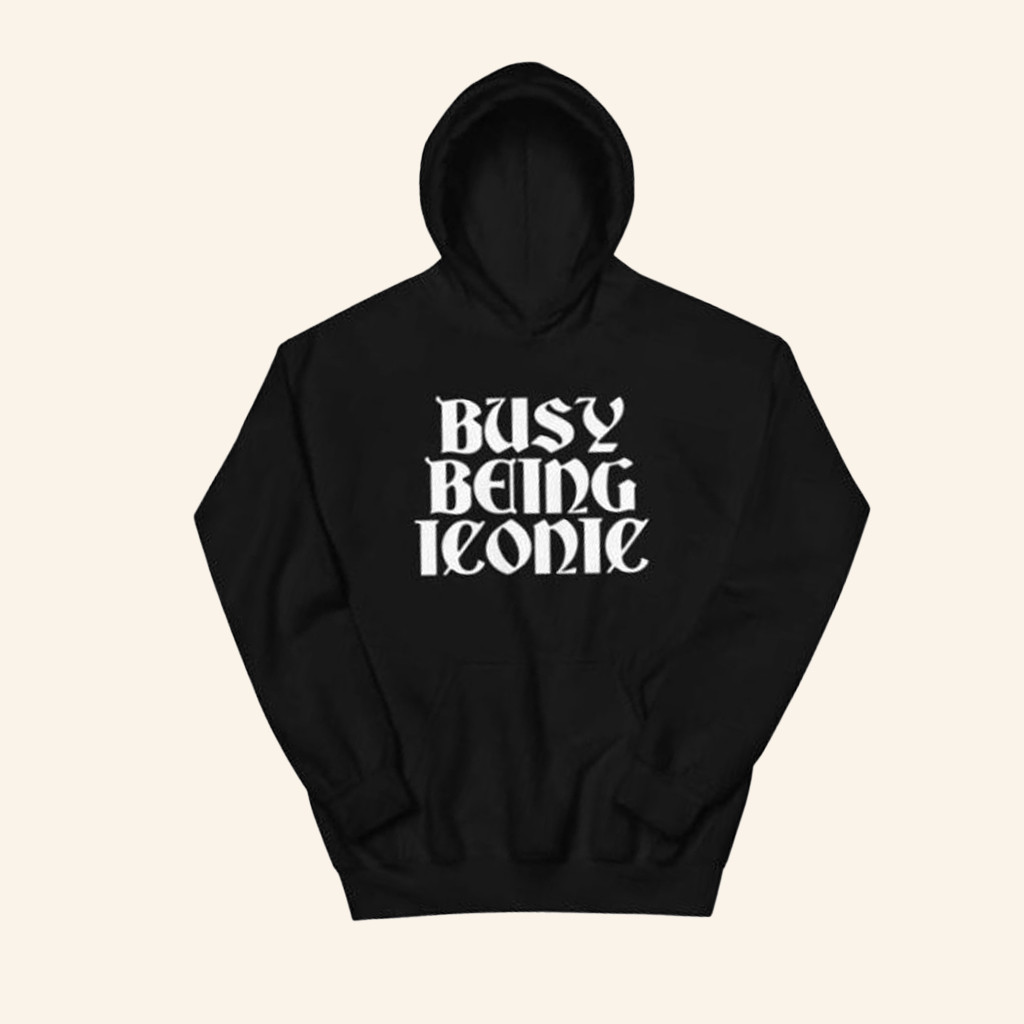 Paris Hilton Merch Busy Being Iconic Black Hoodie Gift Ideas For Sisters Paris Hilton Merch Busy Being Iconic Black Hoodie Gift Ideas For Sisters