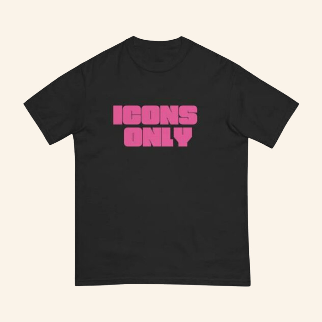 Paris Hilton Merch Icons Only Black T-Shirt Birthday Ideas For Girlfriend